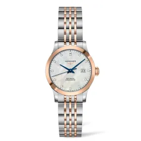 Longines Record 30mm Stainless Steel & Gold Cap 200 Automatic Watch