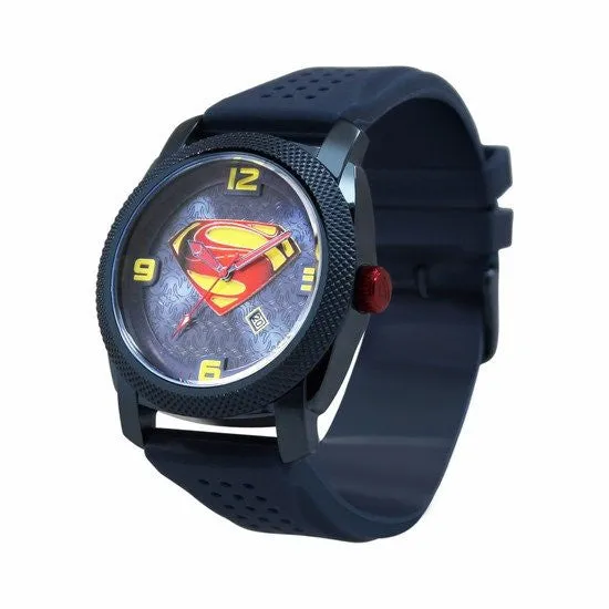 Man of Steel "Blue" Limited Edition Collection Watch Silicon Band (MOS9034)