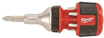Milwaukee Compact 8 In 1 Ratchet' Multi-Bit Driver