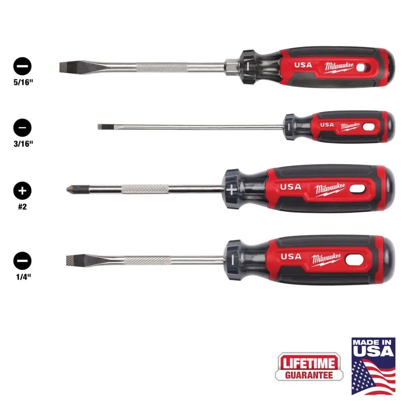 Milwaukee Screwdriver Set 4 pc