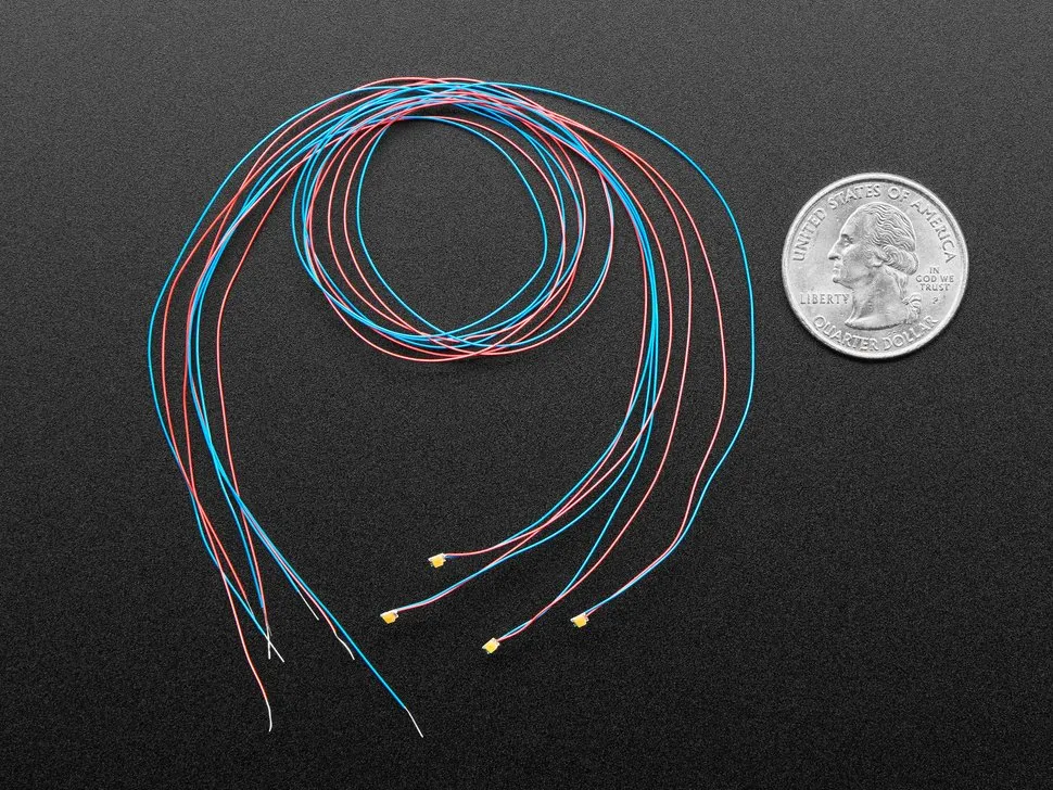 Miniature Wired LEDs - 0805 SMT LED - Pink - 5 pack