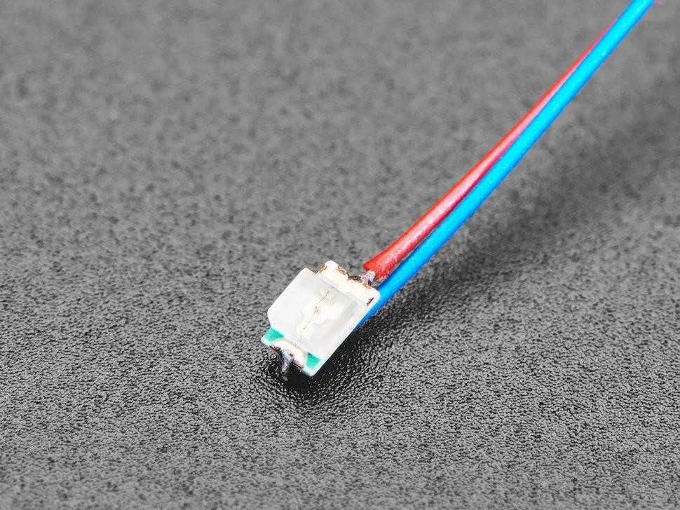 Miniature Wired LEDs - 0805 SMT LED - Pure Green - 5 pack