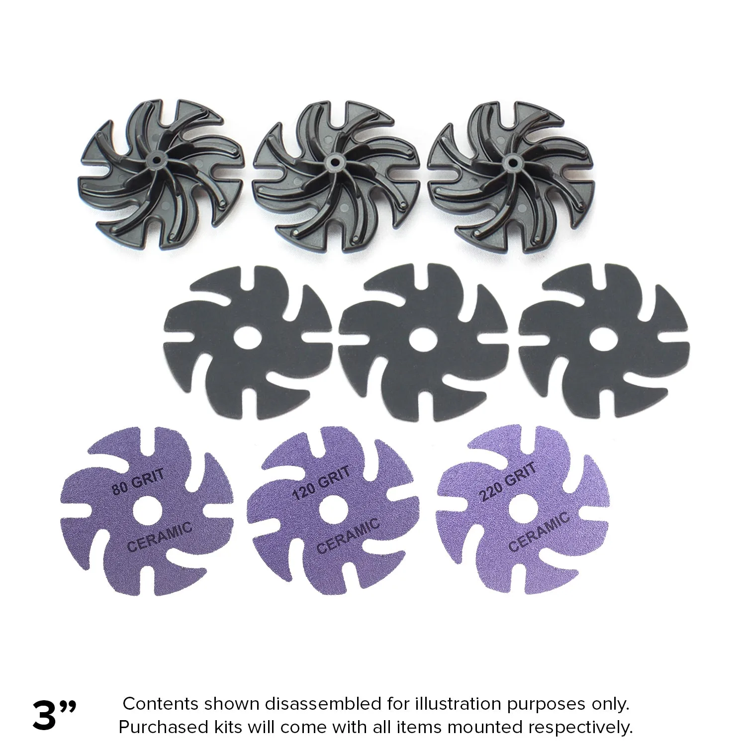 MOUNTED CERAMIC GRINDING ABRASIVES