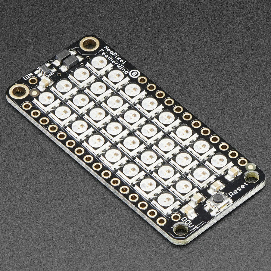NeoPixel FeatherWing - 4x8 RGB LED Add-on For All Feather Boards