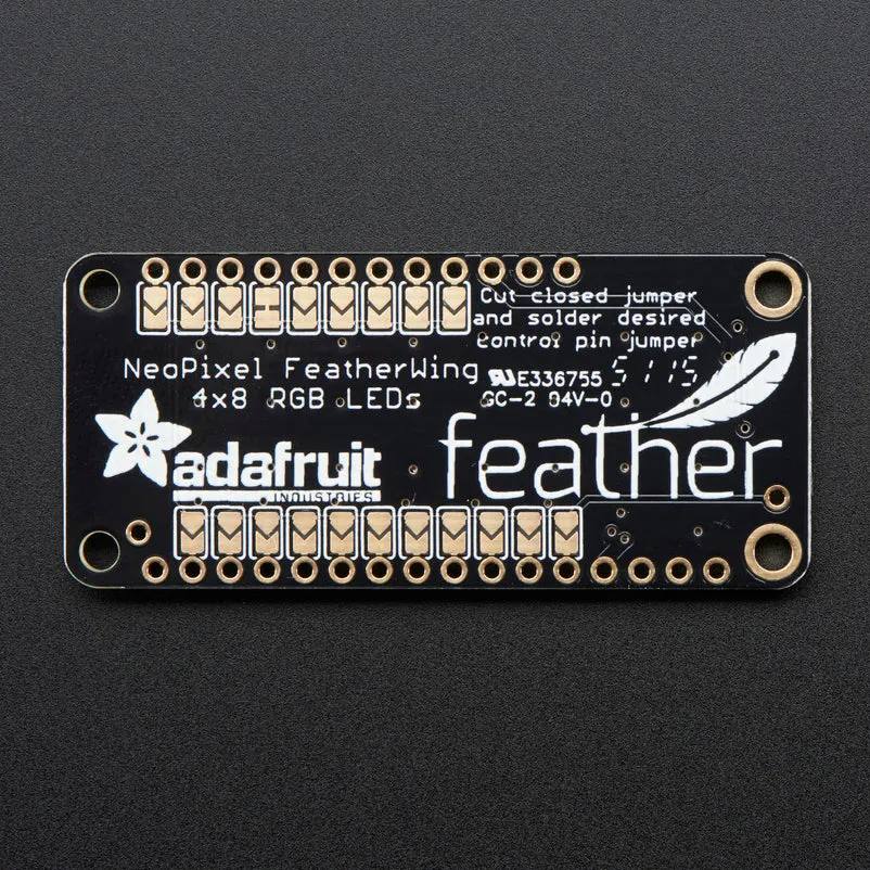 NeoPixel FeatherWing - 4x8 RGB LED Add-on For All Feather Boards