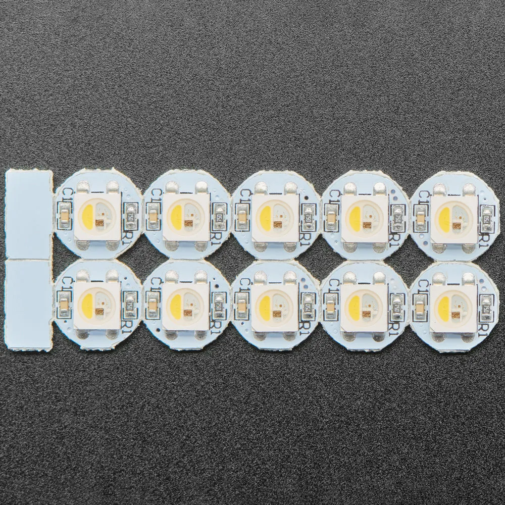 NeoPixel RGBW Mini Button PCB - Pack of 10