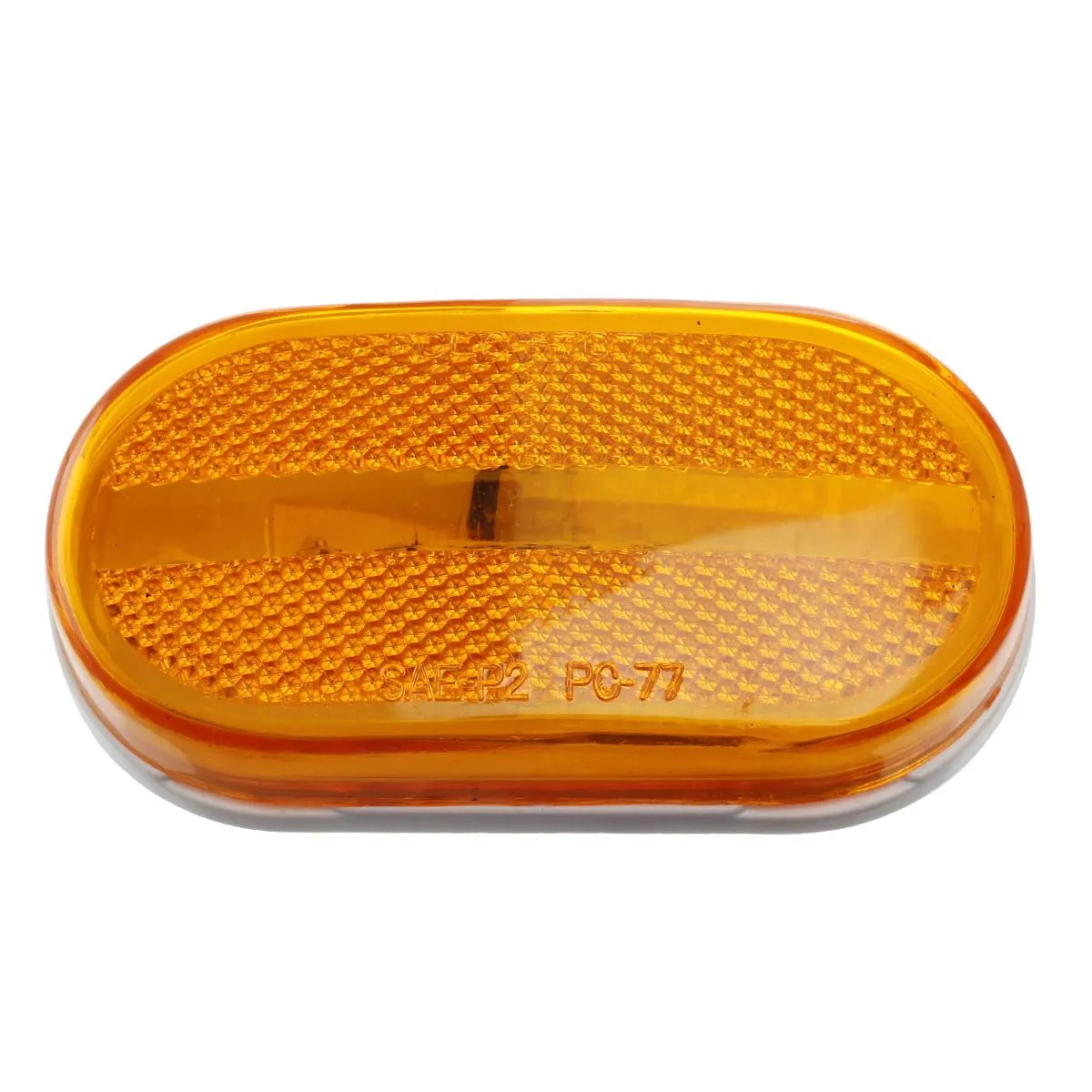 Partsam Rectangle Rectangular 4inch x 2inch Led Trailer Clearance Side Marker Lights with Reflex Lens, Sealed Surface Mount 2x4 Oblong RV Camper Led Marker Lights 6LED - 7 Red & 5 Amber
