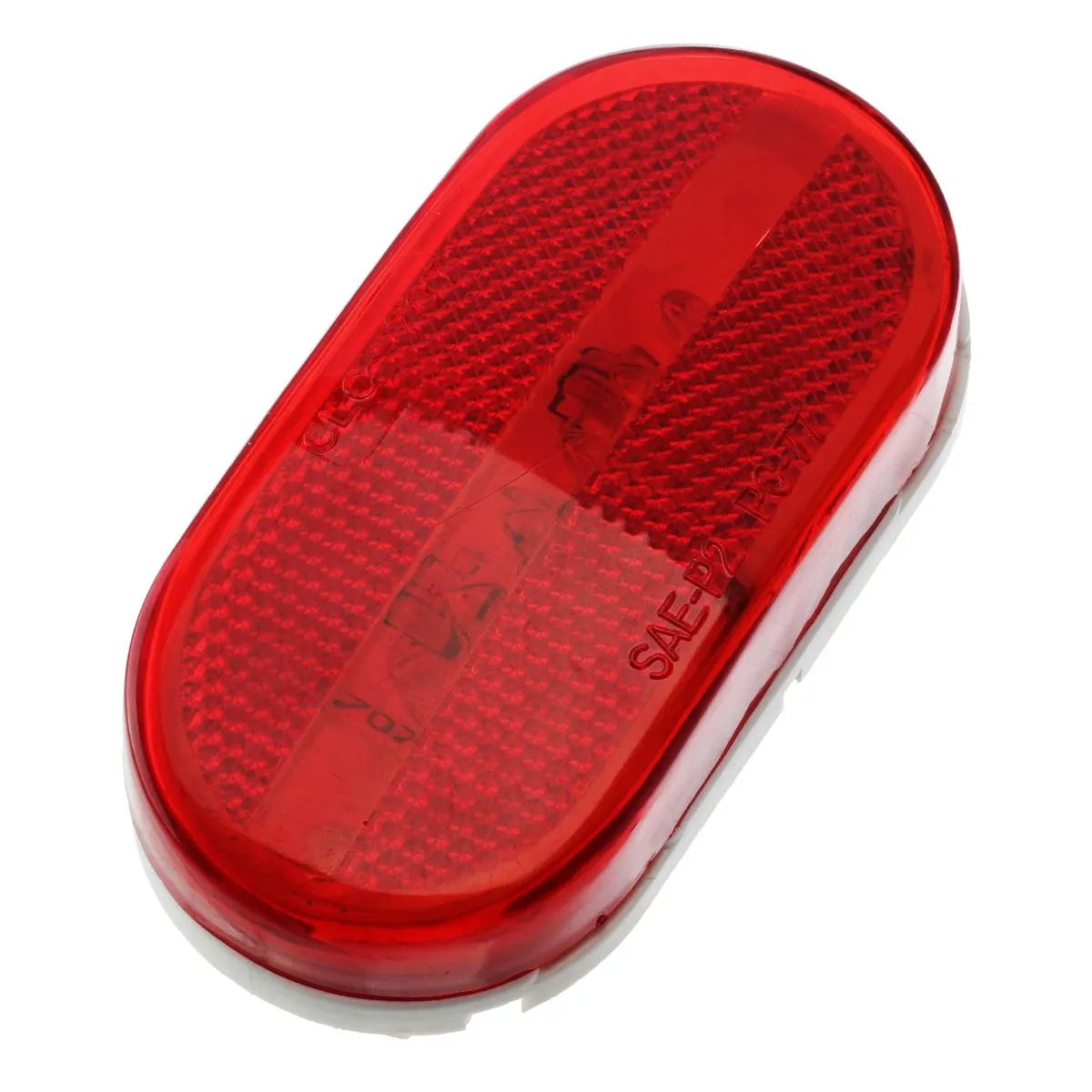 Partsam Rectangle Rectangular 4inch x 2inch Led Trailer Clearance Side Marker Lights with Reflex Lens, Sealed Surface Mount 2x4 Oblong RV Camper Led Marker Lights 6LED - 7 Red & 5 Amber
