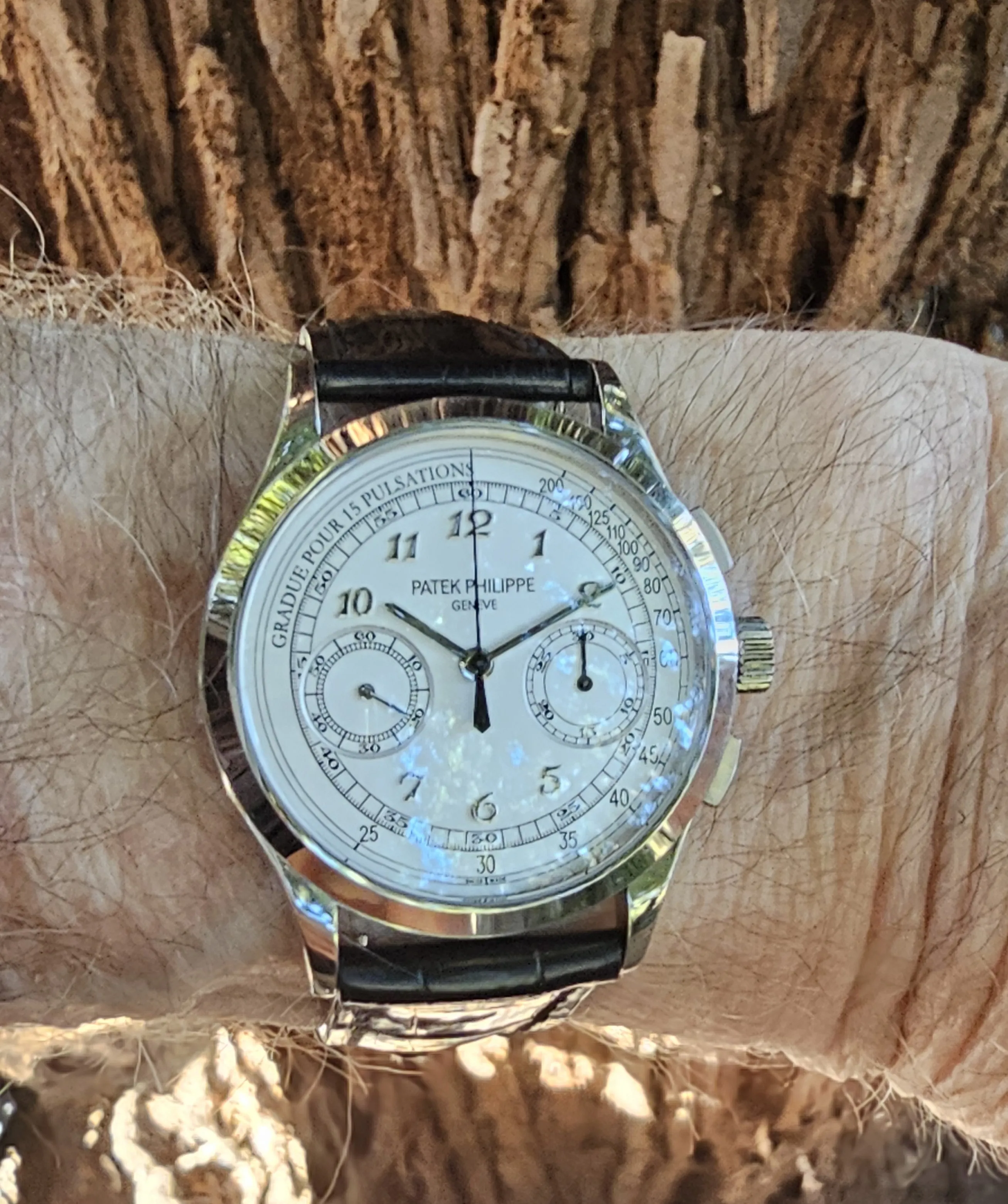 Patek Philippe Chronograph 5170G-001 manual-wind  measures 39.5mm Circa 2017  Full Set