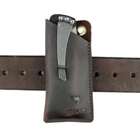 PJ11 Leather Tool Pouch, EDC Pocket Organizer Leather on belt