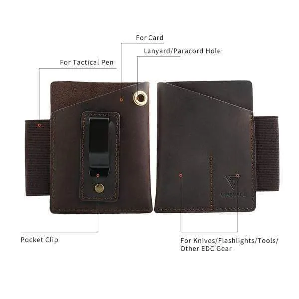 PJ12 EDC Pocket Organizer Leather Sheath