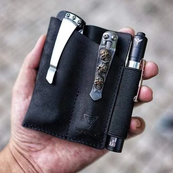 PJ12 EDC Pocket Organizer Leather Sheath