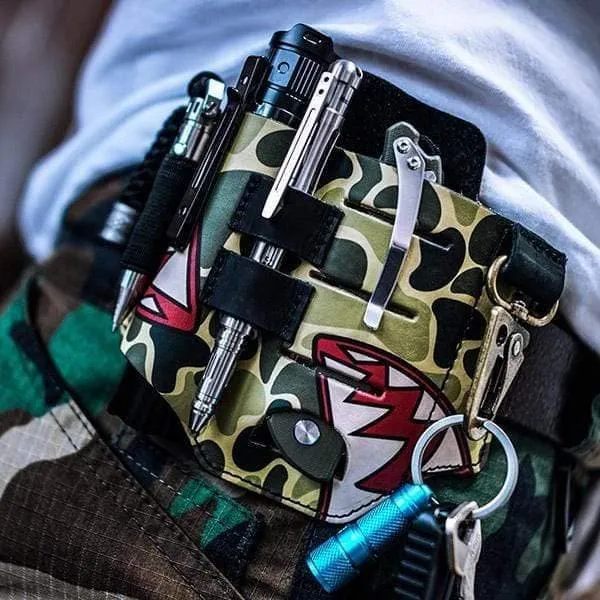 PJ16 Camoshark EDC Leather Sheath for Multitools