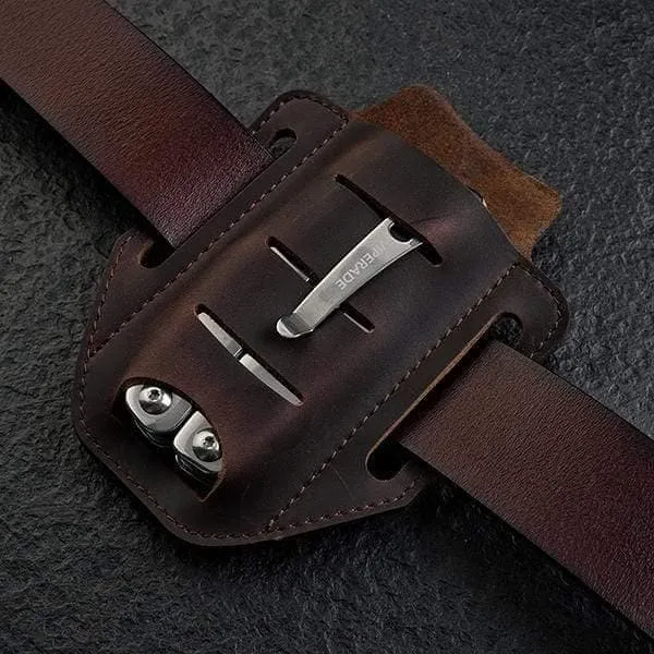 PJ9 EDC Leather Sheath Organizer for Multitools
