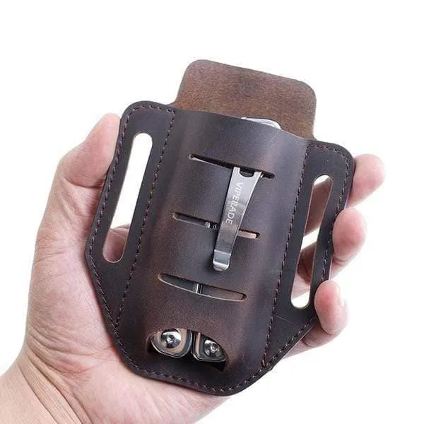 PJ9 EDC Leather Sheath Organizer for Multitools