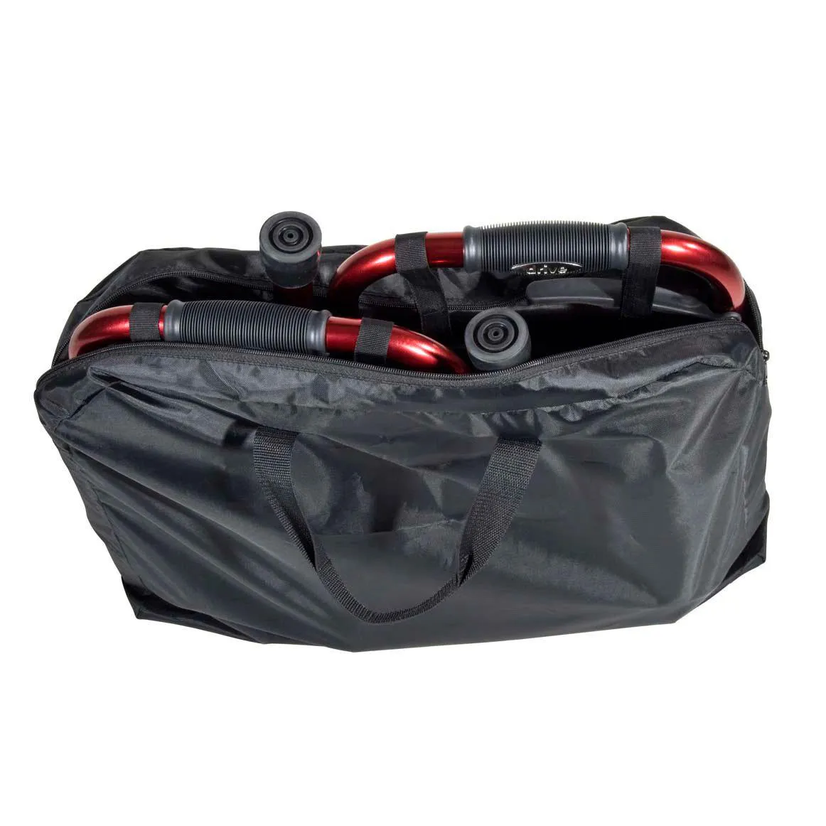Portable Folding Travel Walker with 5" Wheels and Fold up Legs