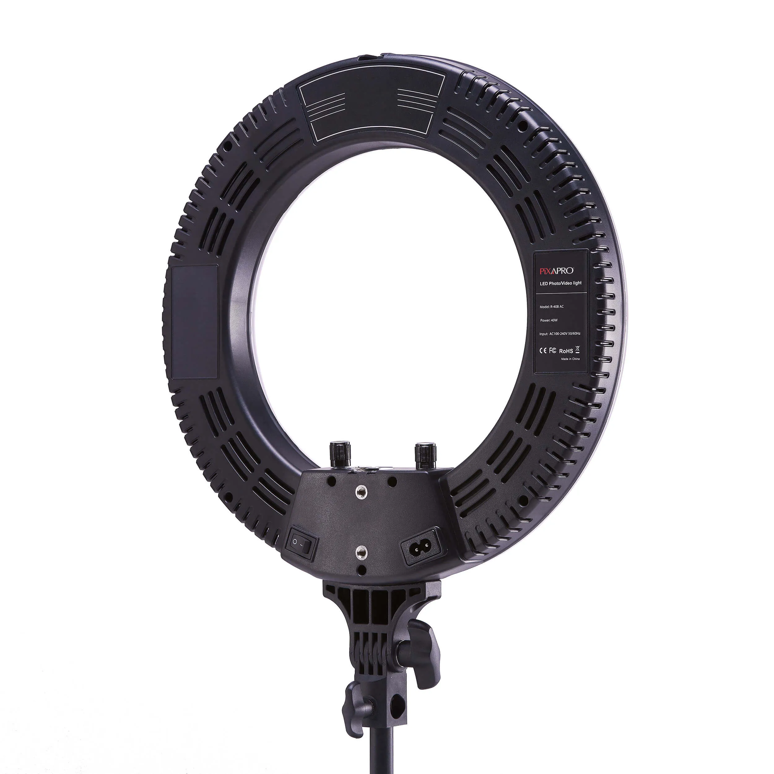 RICO140 Circle LED Ring Light & Shutter Phone Holder