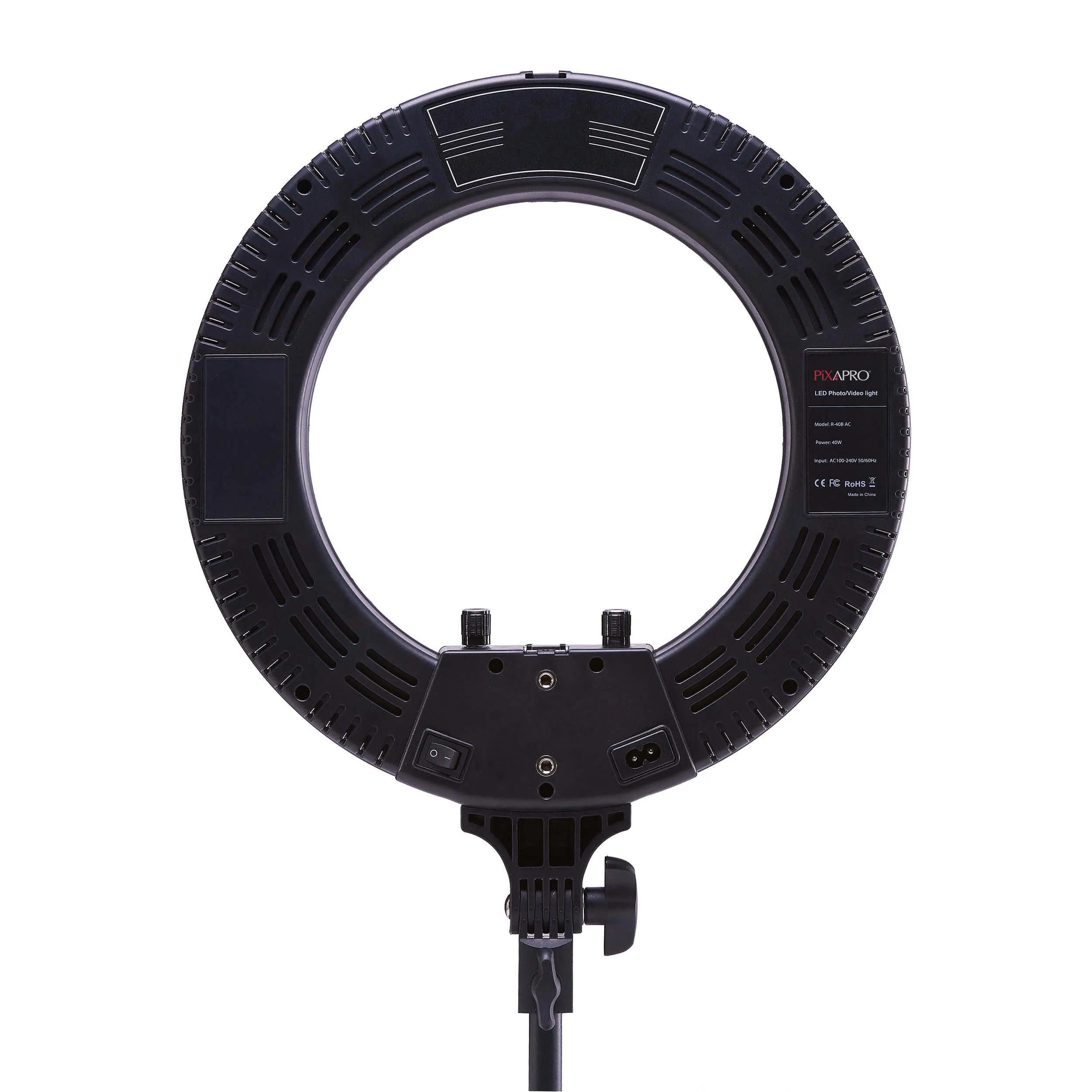 RICO140 Circle LED Ring Light & Shutter Phone Holder