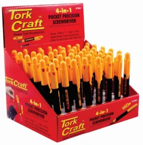 SCREWDRIVER POCKET PRECISION 4-IN-1 SET X48 PER BOX