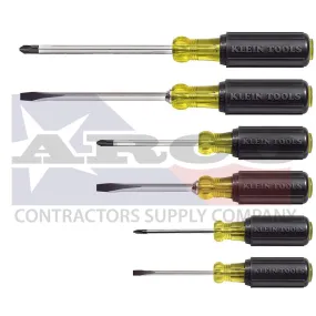 Screwdriver Set, Slotted and Phillips, 6-Piece 85074