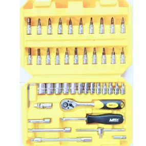 Socket Set 46 Pcs Mega Brand Heavy duty CR-V Steel S2 Bits