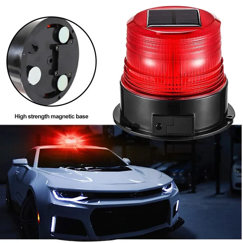 Solar Warning Flashing Light Orange