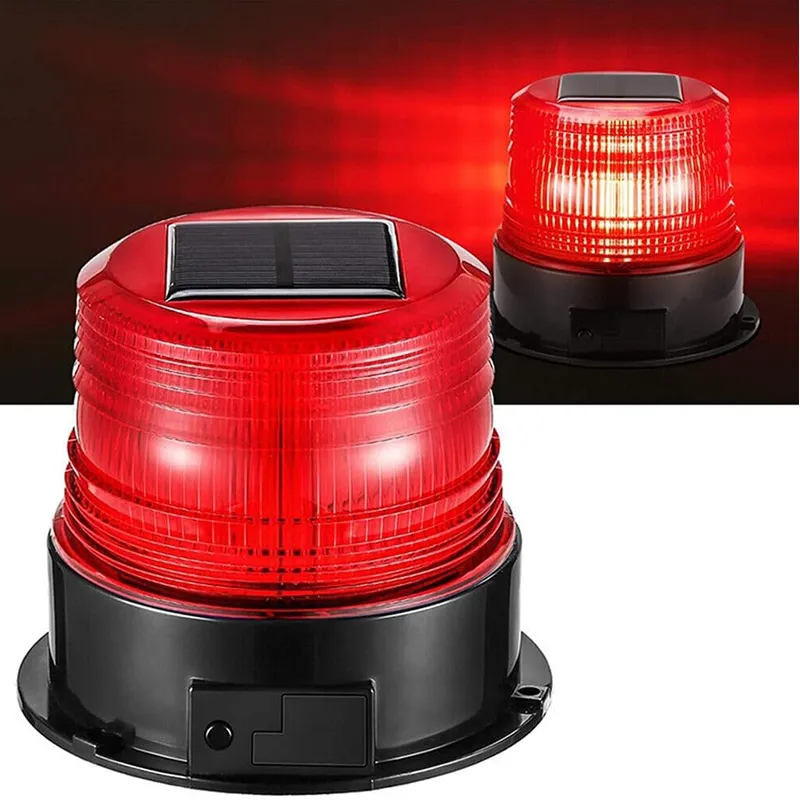 Solar Warning Flashing Light Orange