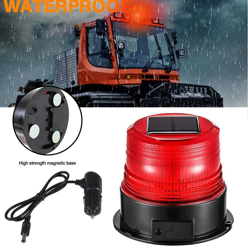 Solar Warning Flashing Light Orange