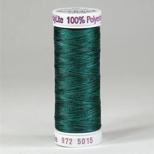 Sulky 60wt PolyLite in Multi-Color Teal Tango