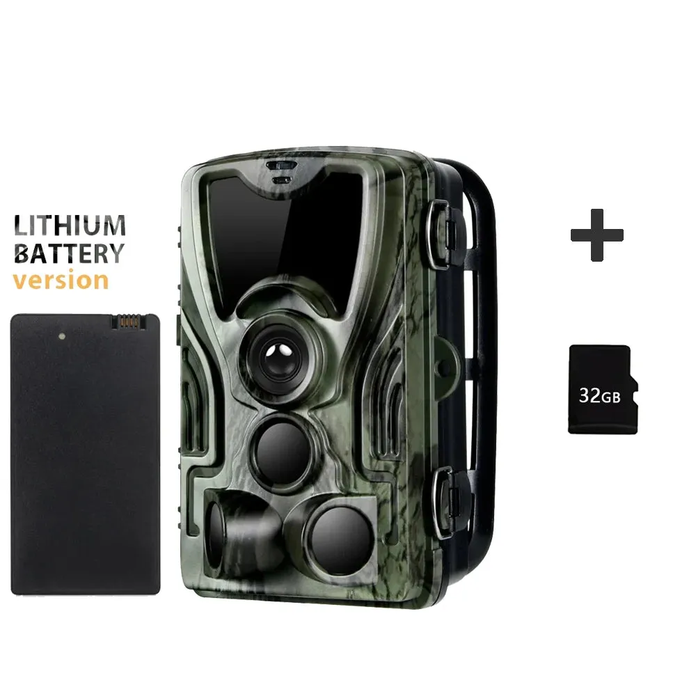Suntekcam HC-801A-Li Hunting Camera With 5000Mah Lithium Battery 24MP Trail Camera IP65 Photo Traps 0.3s 940nm Wild Camera