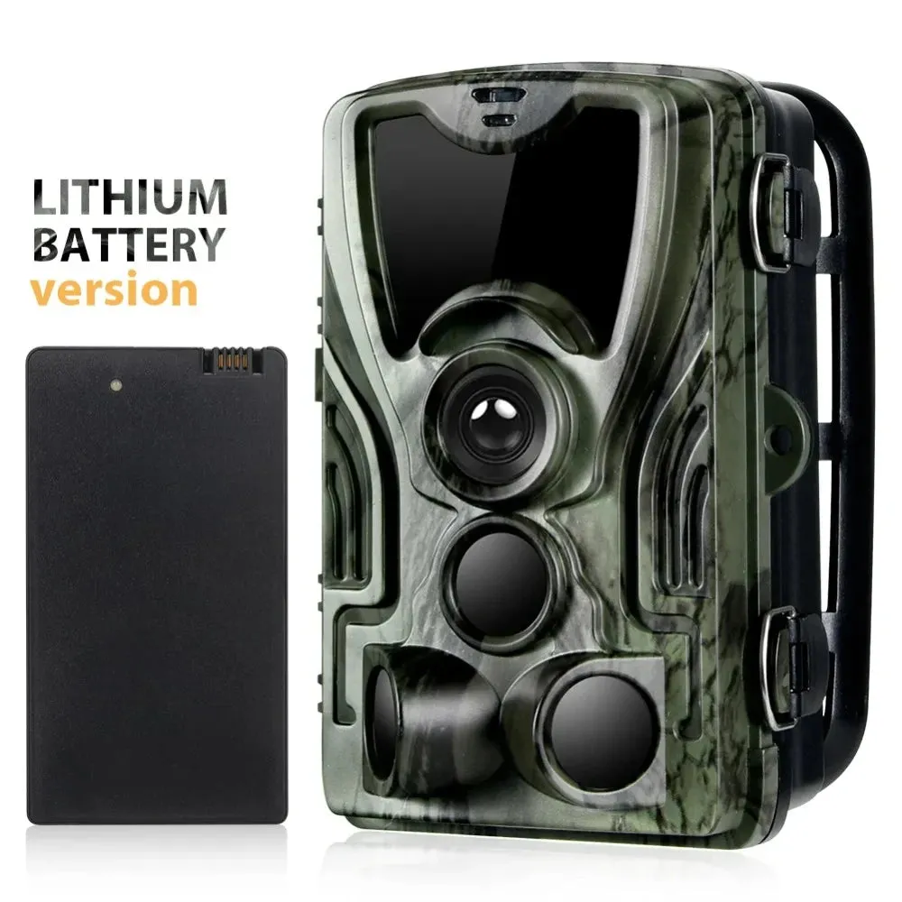 Suntekcam HC-801A-Li Hunting Camera With 5000Mah Lithium Battery 24MP Trail Camera IP65 Photo Traps 0.3s 940nm Wild Camera