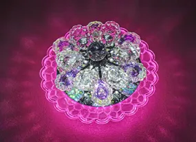 swanart 10 Watts Chandelier & Wall Light Multicolour, Round(Corded Electric, Crystal) (‎Design 1)
