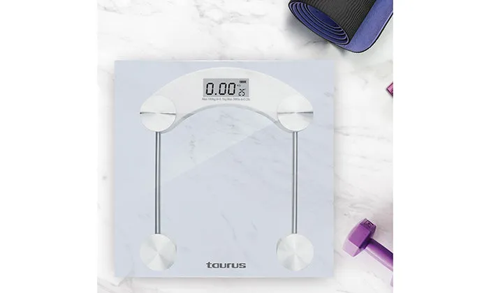Taurus Bathroom Scale Digital Glass 180kg 3 V "Munich"