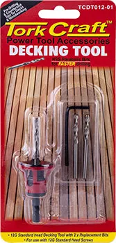 TORK CRAFT DECKING TOOL 12G STD HEAD PRE-DRILL & COUNTERSINK TCDT012-01