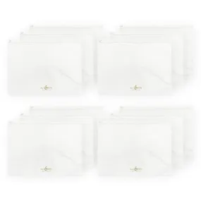 White Zip 'n' Keep Pouches Bundle (12 pcs)