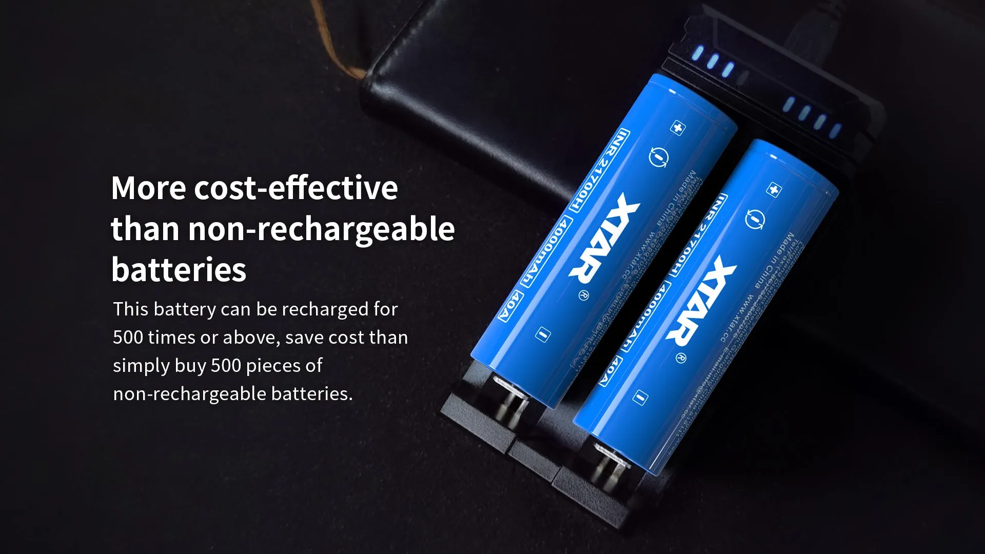 XTAR INR21700H 4000mAh 3.6V 40A  High-drain Li-ion Battery