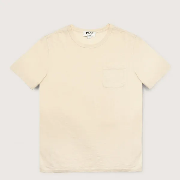 YMC Wild Ones Pocket T-Shirt Cream